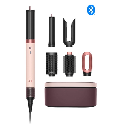 DYSON AIRWRAP I.D. MULTI-STYLER AND DRYER (Ceramic Pink/Rose Gold) دايسون جهاز متطور بتقنية البلوتوث لتصفيف وتجفيف الشعر 